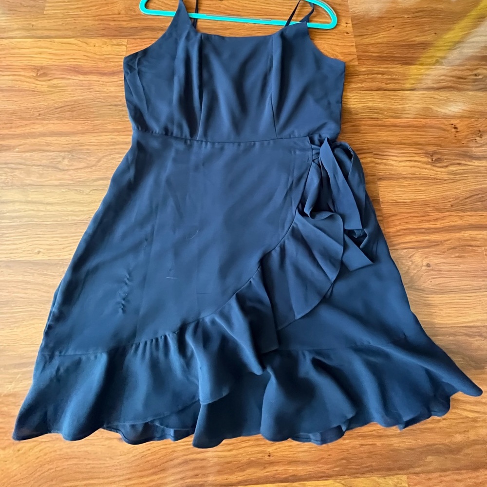 Navy Wrap Dress